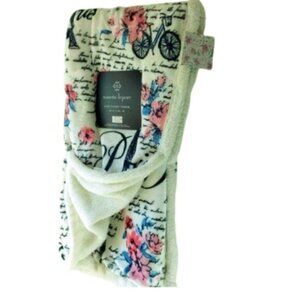 Nanette Lapore Luxe Plush Throw Blanket NWT